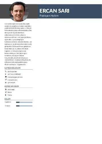 Pratisyen Hekim Cv Örnekleri cv indir